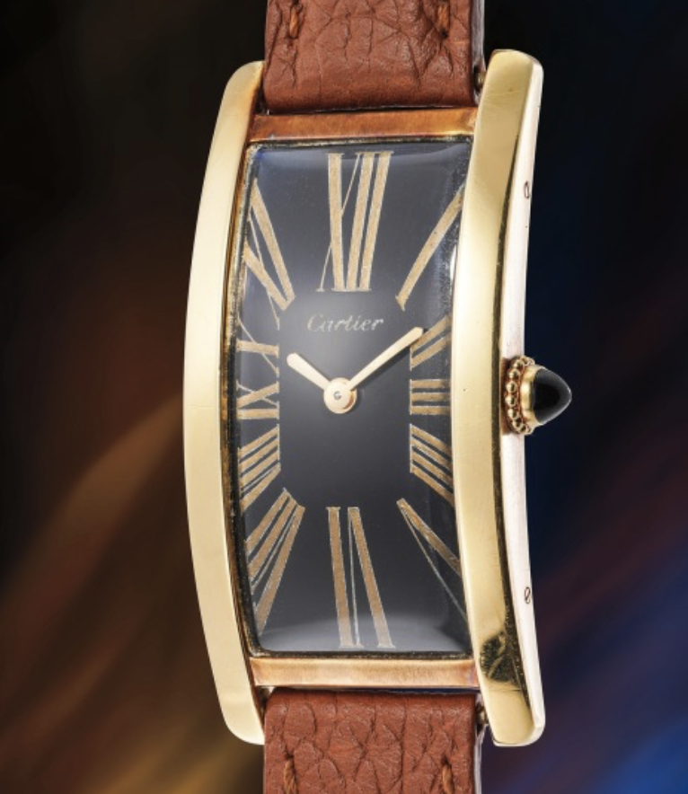 Lot 50 from Phillips auction - Cartier Tank Cintrée from 1970